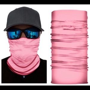 Peach Pink Face Mask Neck Gaiter New
